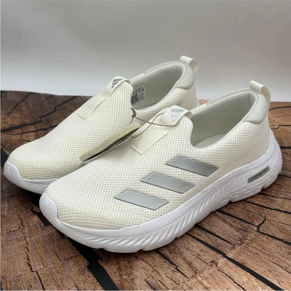 Adidas Shoes Womens Size 7.5 White Cloudfoam Move Slip On Walking Comfort JI4831 - Picture 5 of 11